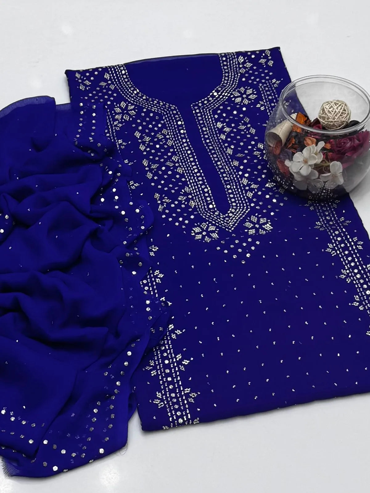 Bamber chiffon Mukesh 2 pc